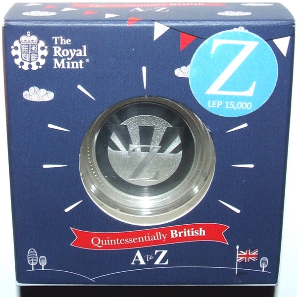 2018 Silver Proof Ten Pence - The Great British Coin Hunt - Z